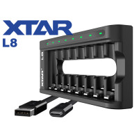 XTAR L8 Punjač Li-Ion AA AAA 1.5V Baterija LED Indikator